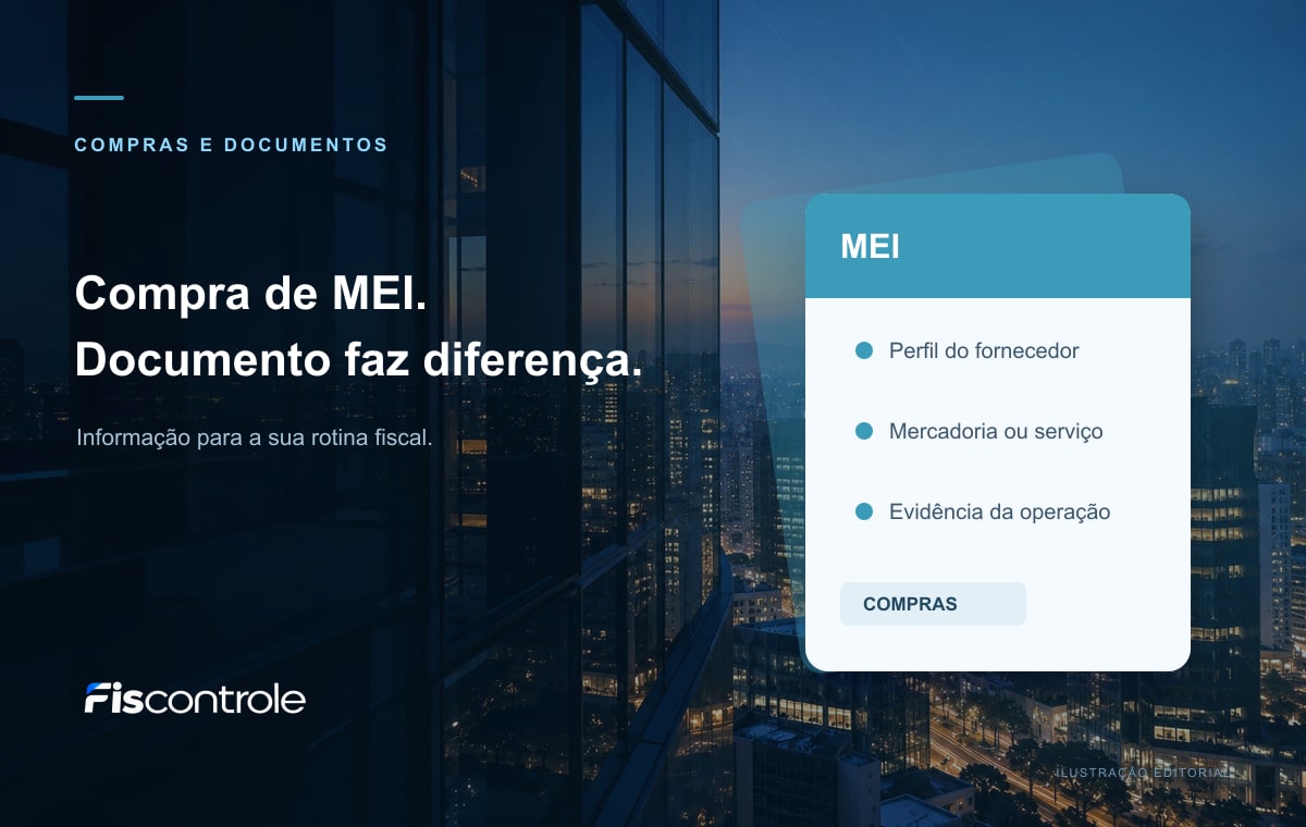 Compras de MEI: quando cabe nota de entrada e quando exigir NFS-e