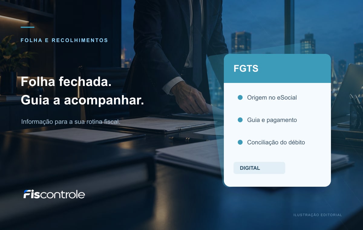 FGTS Digital: folha fechada não significa guia paga nem débito conciliado