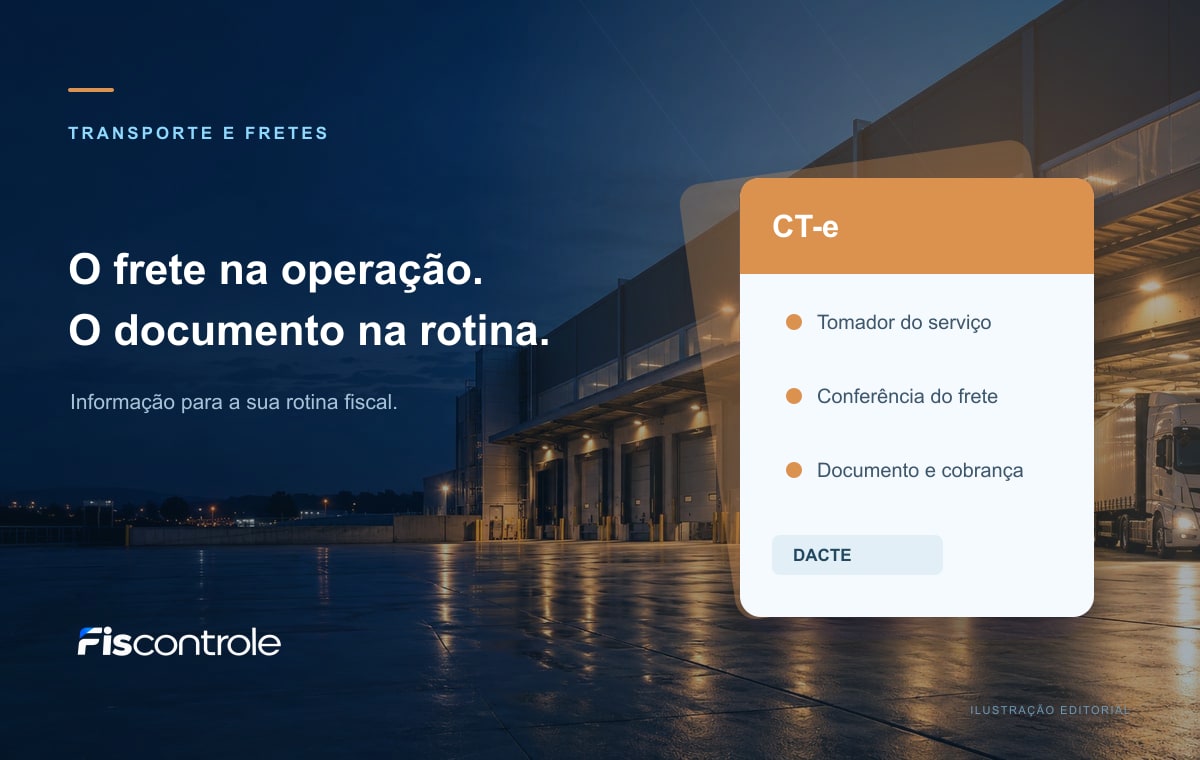 CT-e e DACTE na conferência do frete: como ligar tomador, operação e cobrança